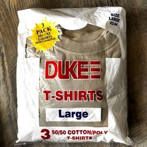 3 Pk. Deluxe DUKE Military Extra Length Men's Size Large 42-44 T-Shirts #T
